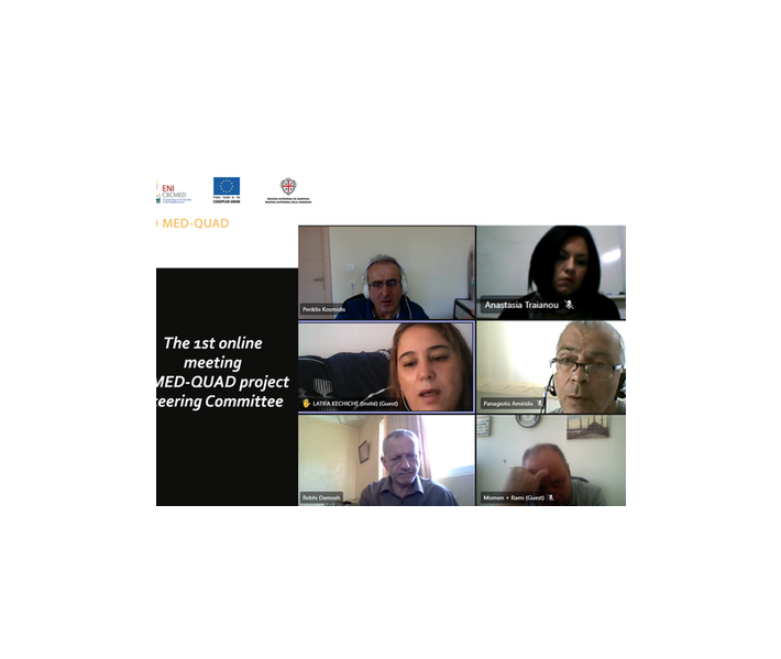 Προσέγγιση τετραπλού έλικα:1η διαδικτυακή συνάντηση της Συντονιστικής Επιτροπής του έργου MED-QUAD