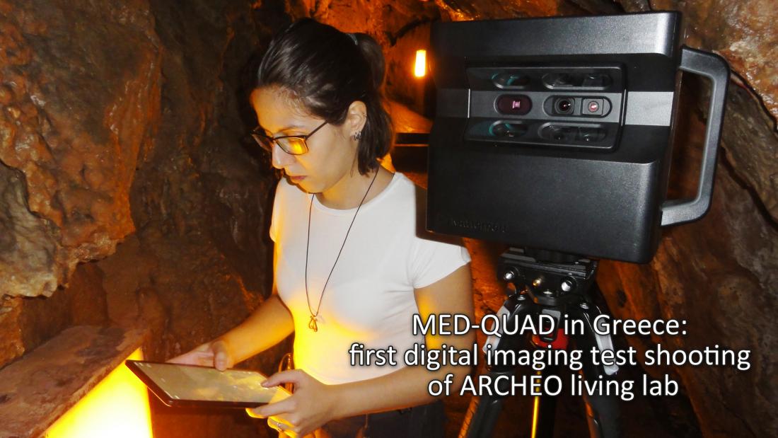 MED-QUAD in Greece: first digital imaging test shooting of ARCHEO living lab